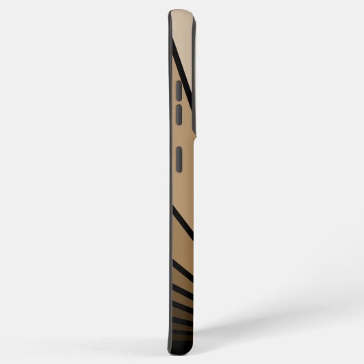 Art deco zon in tan samsung galaxy hoesje (Rechterkant)