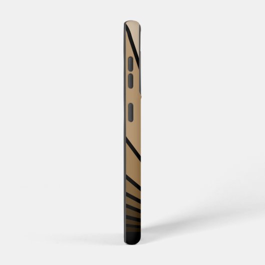 Art deco zon in tan samsung galaxy hoesje (Rechterkant)