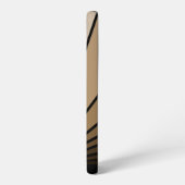 Art deco zon in tan samsung galaxy hoesje (Linkerkant)