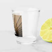 Art deco zon in tan shot glas (Rechts)