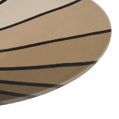 Art deco zon in tan snijplank (Hoek)