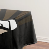 Art deco zon in tan tafelkleed (Voorbeeld)
