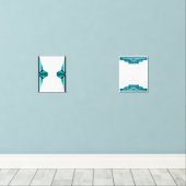 Art deco zon muurkunst sets (Houten vloer)