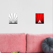 Art deco zon muurkunst sets (Woonkamer)