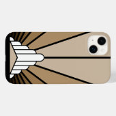 Art deco zonnebrandcrème Case-Mate iPhone case (Achterkant (horizontaal))