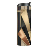 Art Deco Zonneburst Geometrisch Luxe Design Thermosbeker (Gedraaid links)