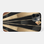 Art Deco Zonneuitbarsting Geometrisch Luxe Ontwerp Case-Mate iPhone Case (Achterkant (horizontaal))