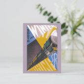  art. Deco Zuidelijke spoorweg Briefkaart (Staand voorkant)