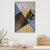 art. Deco Zuidelijke spoorweg Poster (Keuken)