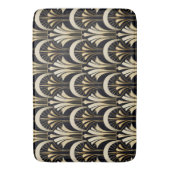Art Deco Zwart en Goud symmetrisch Badmat (Voorkant Verticaal)