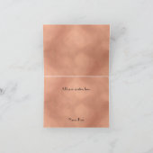 Art Deco Zwart en Roos Gold Look Dank je Kaart (Binnen)