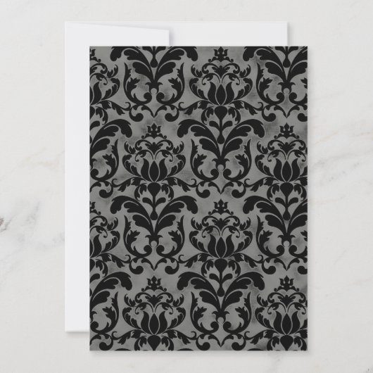 Art Deco Zwart en Wit Goud Typografie Bruiloft Kaart (Achterkant)