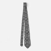 Art Deco Zwart en Witte Diamanten Stropdas (Achterkant)