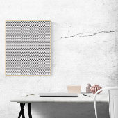 Art Deco Zwart Fans Patroon Wit Poster