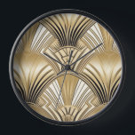 Art deco zwart goud<br><div class="desc">Art deco zwart gouden klok.</div>