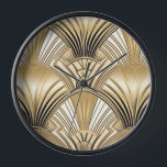 Art deco zwart goud<br><div class="desc">Art deco zwart gouden klok.</div>