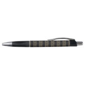 Art deco, zwart, goud, elegant, chic, monogram kla pen (Bovenkant)