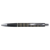 Art deco, zwart, goud, elegant, chic, monogram kla pen (Achterkant)