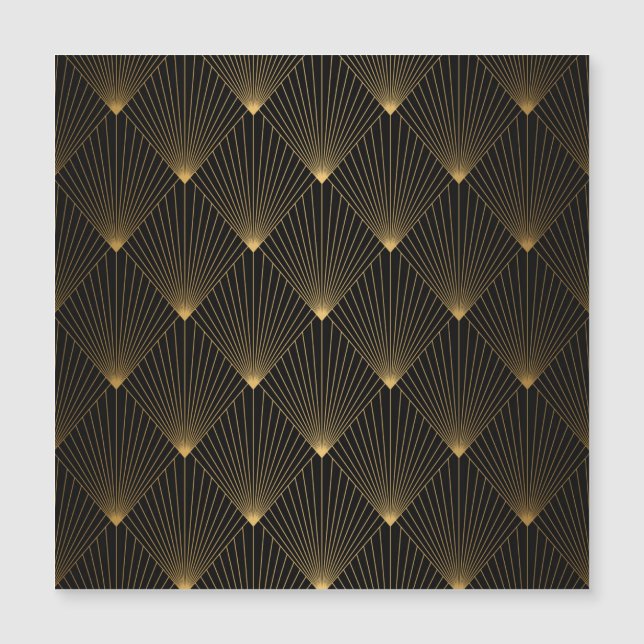 Art Deco: zwart goud elegantie. (Voorkant)