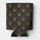 Art Deco: zwart goud elegantie. Blikjeskoeler (Voorkant)