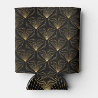 Art Deco: zwart goud elegantie. Blikjeskoeler