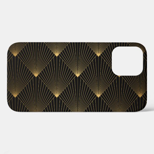 Art Deco: zwart goud elegantie. Case-Mate iPhone Case (Achterkant (horizontaal))