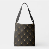 Art Deco: zwart goud elegantie. Crossbody Tas (Voorkant)