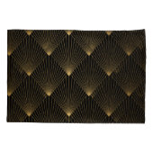 Art Deco: zwart goud elegantie. Kussensloop (Achterkant)