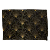 Art Deco: zwart goud elegantie. Kussensloop (Voorkant)