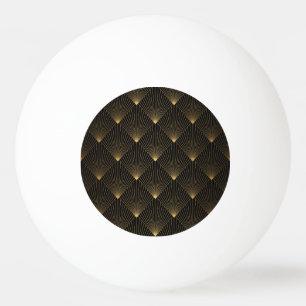 Art Deco: zwart goud elegantie. Pingpongbal