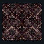 Art Deco Zwart-Goud Elegantie Poster<br><div class="desc">Naadloos patroon in Art Deco stijl. Zwart en gouden tegelwerk. 3D effect ceramische tegels. Luxe achtergrond Stap in de Roaring '20s met Art Deco Luxe! Gouden Tegels schitteren. Art Deco Luxe: Golden Tilework Delight. Omarm de Roaring '20s! gatsby, nouveau, pattern, twenties, diamond, illustratie, decor, lijst, gold, retro, lijn, naadloos, geometrisch,...</div>