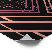 Art Deco Zwart-Goud Elegantie Poster (Hoek)