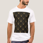 Art Deco: zwart goud elegantie. T-shirt (Voorkant)