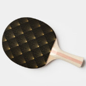 Art Deco: zwart goud elegantie. Tafeltennisbatje (Zijkant)