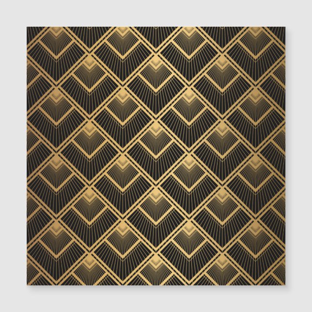 Art Deco zwart goud: geometrisch (Voorkant)