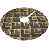 Art Deco zwart goud: geometrisch Kerstboom Rok (Gekanteld)