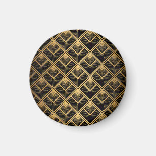 Art Deco zwart goud: geometrisch Magneet