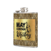 Art Deco Zwart & Goud - Kan Whiskey bevatten Heupfles (Links)