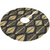 Art Deco Zwart Goud: Naadloos Kerstboom Rok (Gekanteld)