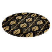 Art Deco Zwart Goud: Naadloos Snijplank (Hoek)