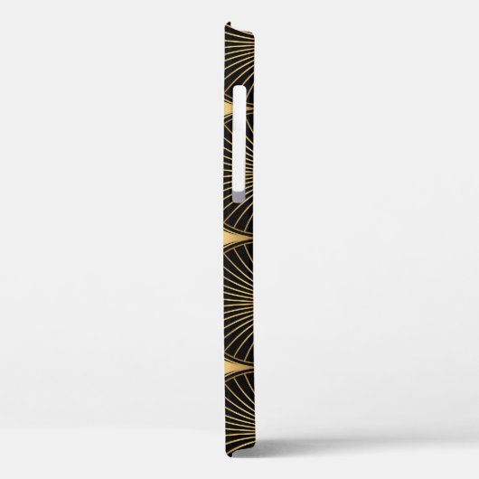 Art Deco Zwart Goud: Naadloze luxe Case-Mate iPhone Case (Achterkant / Links)