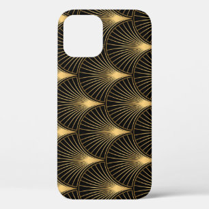 Art Deco Zwart Goud: Naadloze luxe Case-Mate iPhone Case