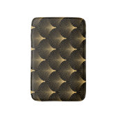 Art Deco: zwart goud patroon. Badmat (Voorkant Verticaal)