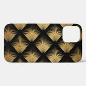 Art Deco, zwart goud patroon. Case-Mate iPhone Case (Achterkant (horizontaal))