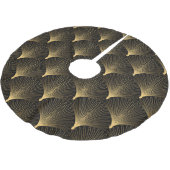 Art Deco: zwart goud patroon. Kerstboom Rok (Gekanteld)