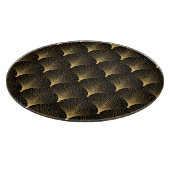 Art Deco: zwart goud patroon. Snijplank (Hoek)
