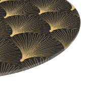 Art Deco: zwart goud patroon. Snijplank (Hoek)