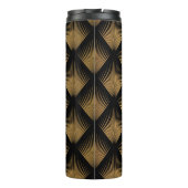 Art Deco, zwart goud patroon. Thermosbeker (Achterkant)