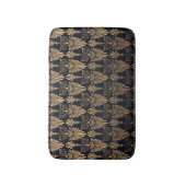 Art Deco Zwart Goud: Retro. Badmat (Voorkant Verticaal)