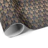 Art Deco Zwart Goud: Retro. Cadeaupapier (Rol Hoek)